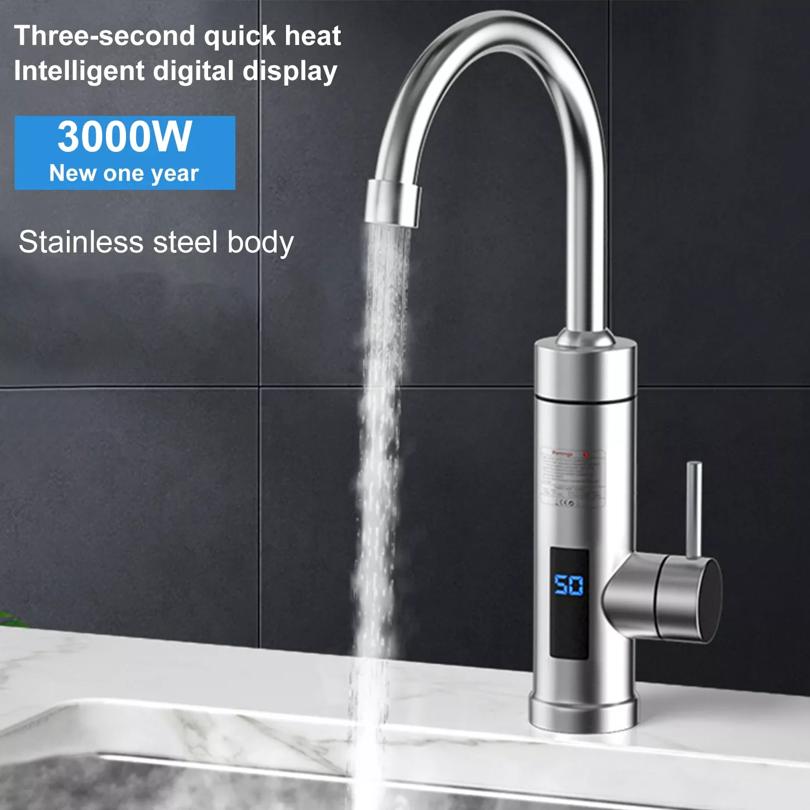 Household Stainless Steel Electric Hot Water Faucets Three-second Instant Hot And Cold Dual-use Kitchen Bao-speed Hot Water Tap
Household Stainless Steel Electric Hot Water Faucets Three-second Instant Hot And Cold Dual-use Kitchen Bao-speed Hot Water Tap