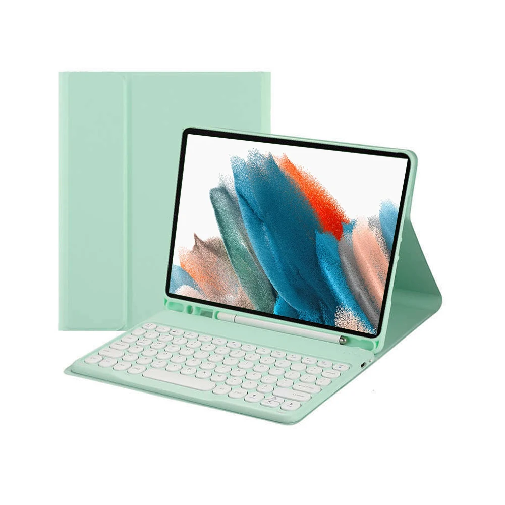 Keyboard Case for Samsung Galaxy Tab A8 10.5 2021 New Release Candy Color Pencil Holder Cover for Samsung Tab A8 10.5" X200 X205
Keyboard Case for Samsung Galaxy Tab A8 10.5 2021 New Release Candy Color Pencil Holder Cover for Samsung Tab A8 10.5" X200 X205