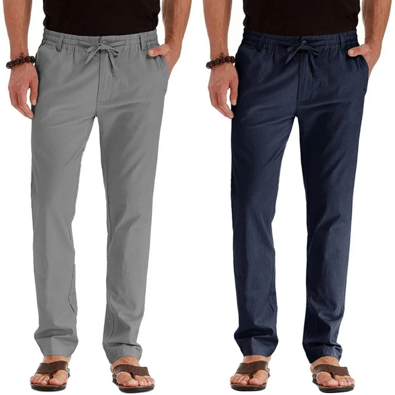 Summer Men Solid Color Straight Casual Pants Plus Large Size Breathable Comfortable Drawstring Loose Trousers
Summer Men Solid Color Straight Casual Pants Plus Large Size Breathable Comfortable Drawstring Loose Trousers