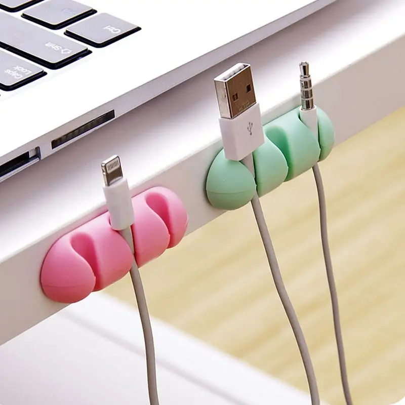 2Pcs/Lot Self-adhesive Silicone Cable USB Cord Winder Solid Color Cable Holder Earphone Clip Charger Organizer Line Fixer Desk
2Pcs/Lot Self-adhesive Silicone Cable USB Cord Winder Solid Color Cable Holder Earphone Clip Charger Organizer Line Fixer Desk