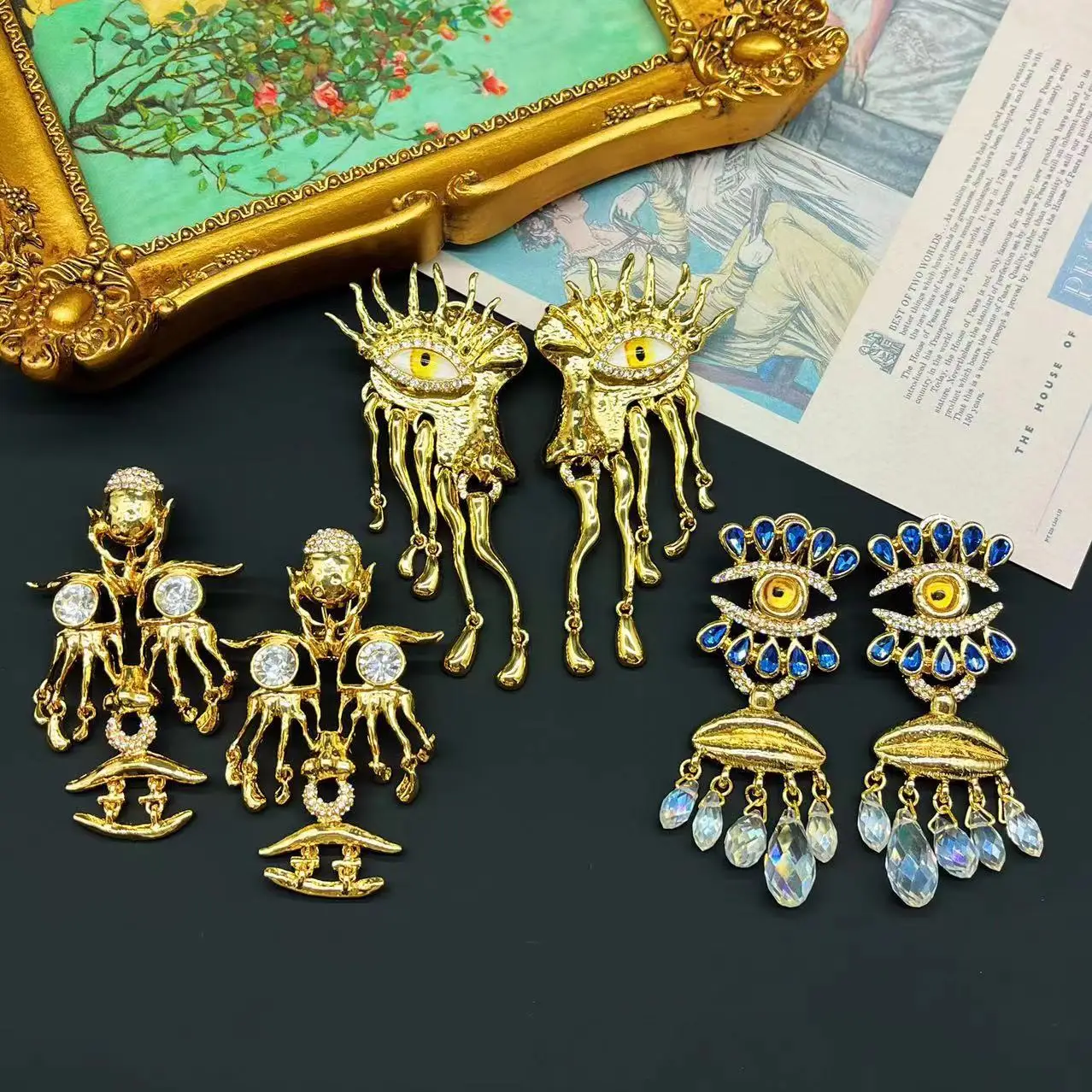New Set With Stylish Personality Tassels Vintage Copper Gold Plated Light Luxury Senior Women's Earrings Jewelry
New Set With Stylish Personality Tassels Vintage Copper Gold Plated Light Luxury Senior Women's Earrings Jewelry