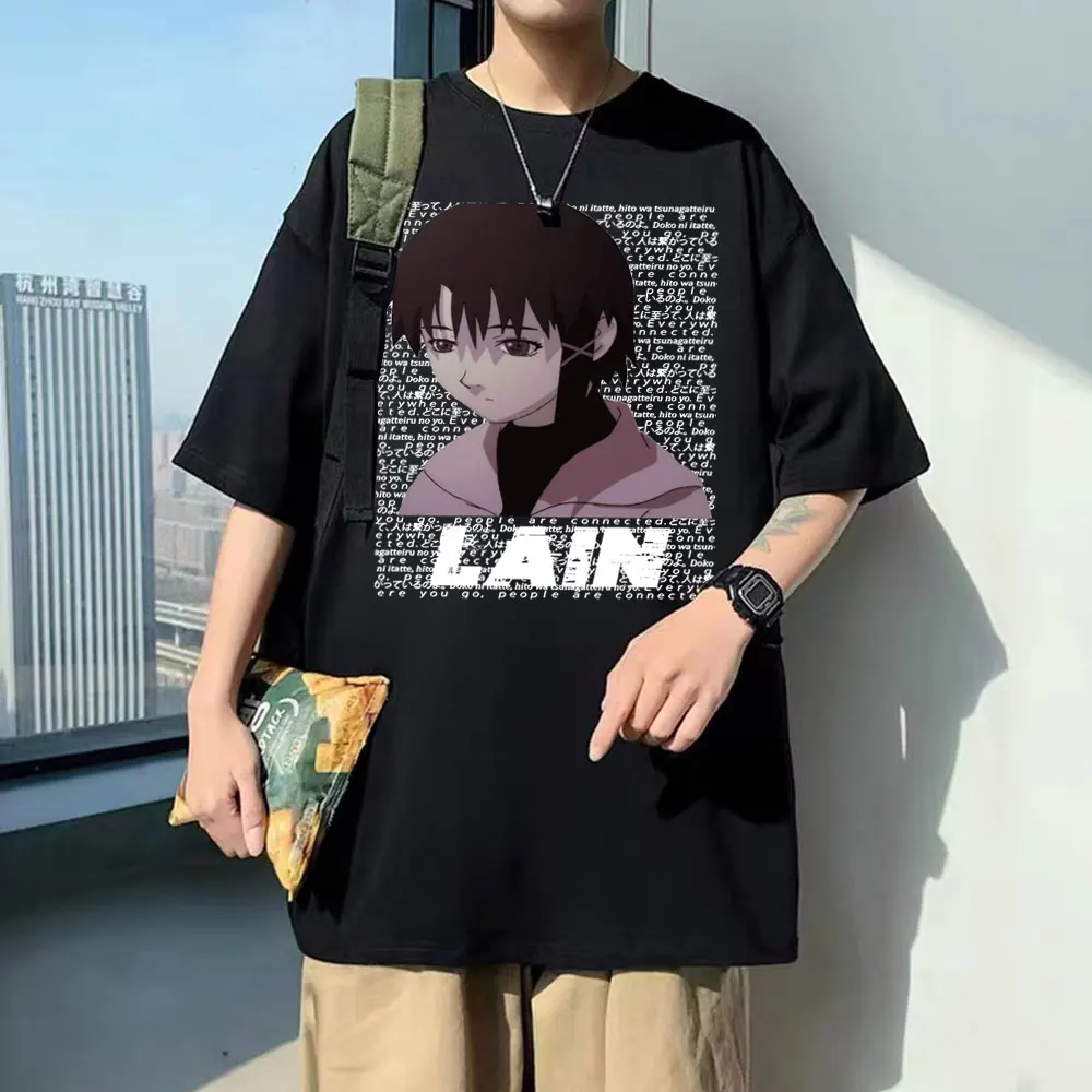 Anime Harajuku Serial Experiments Lain Vintage T Shirt Manga Iwakura Weeb Girl Sci Fi Tees Men Women Harajuku Oversized T-shirts
Anime Harajuku Serial Experiments Lain Vintage T Shirt Manga Iwakura Weeb Girl Sci Fi Tees Men Women Harajuku Oversized T-shirts