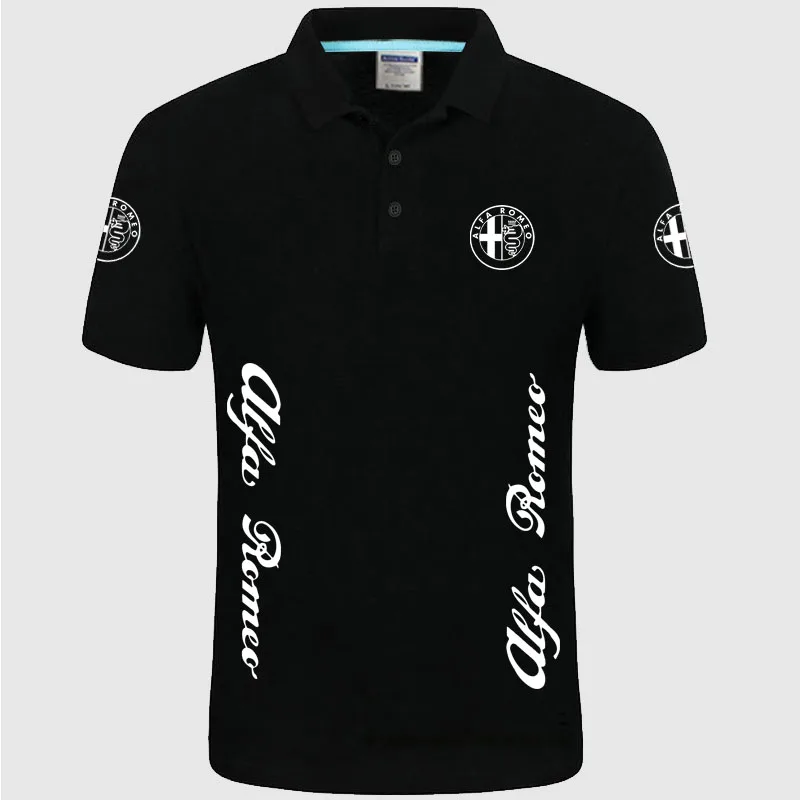 Мужская хлопковая рубашка-поло с короткими рукавами, Повседневная Однотонная рубашка-поло с логотипом Alfa Romeo, 2022
Мужская хлопковая рубашка-поло с короткими рукавами, Повседневная Однотонная рубашка-поло с логотипом Alfa Romeo, 2022