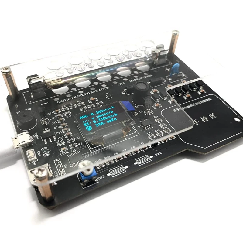 DIY Geiger Counter Kit Module, Easy Assembly Core Radiation Detector, X-Ray,6 Rays,Iodine 131,Detection With OLED Screen
DIY Geiger Counter Kit Module, Easy Assembly Core Radiation Detector, X-Ray,6 Rays,Iodine 131,Detection With OLED Screen