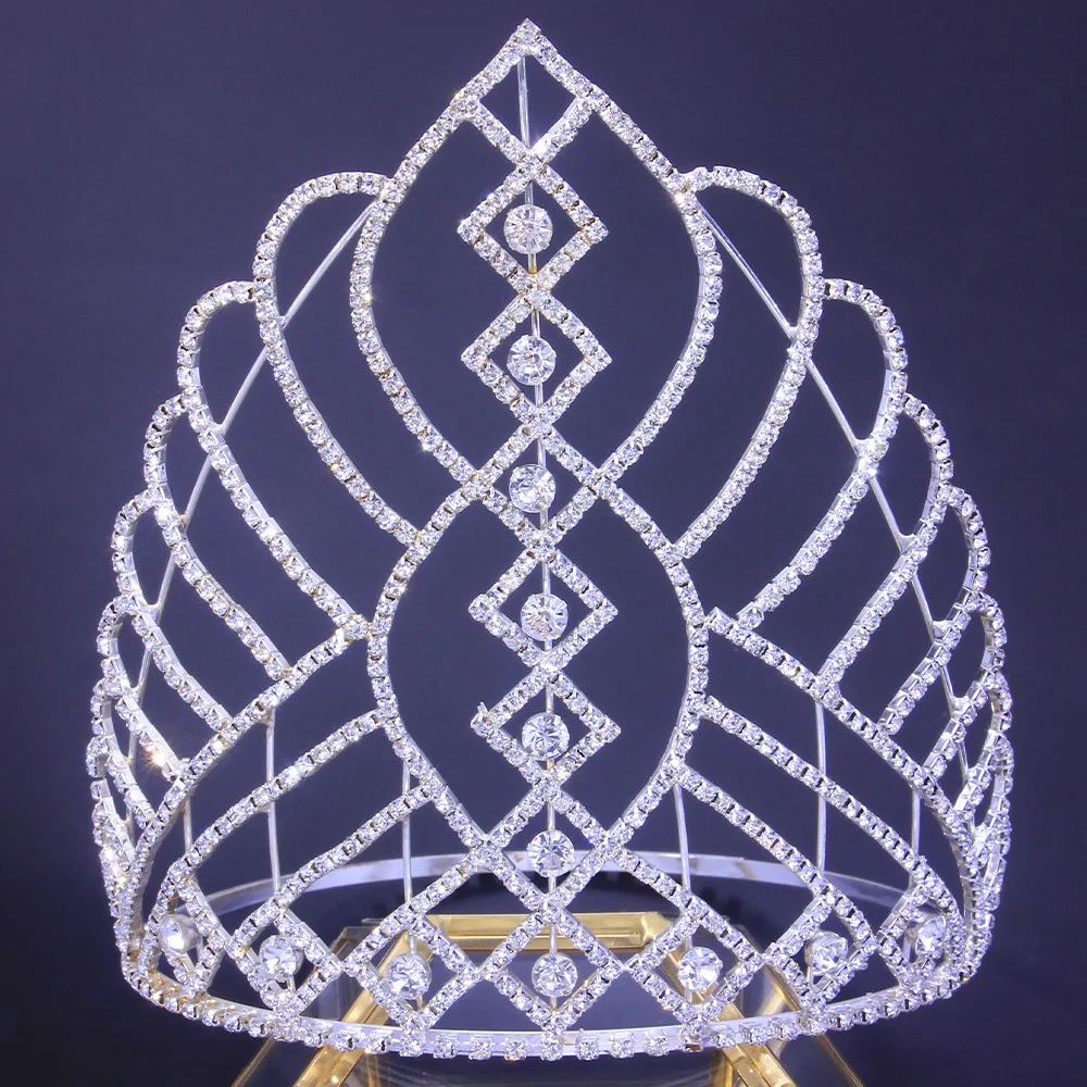 

Wedding Hair Accessory Beauty Luxury crystal tiara Beauty Women Pageant Head Crown Bride Tiaras And Crowns