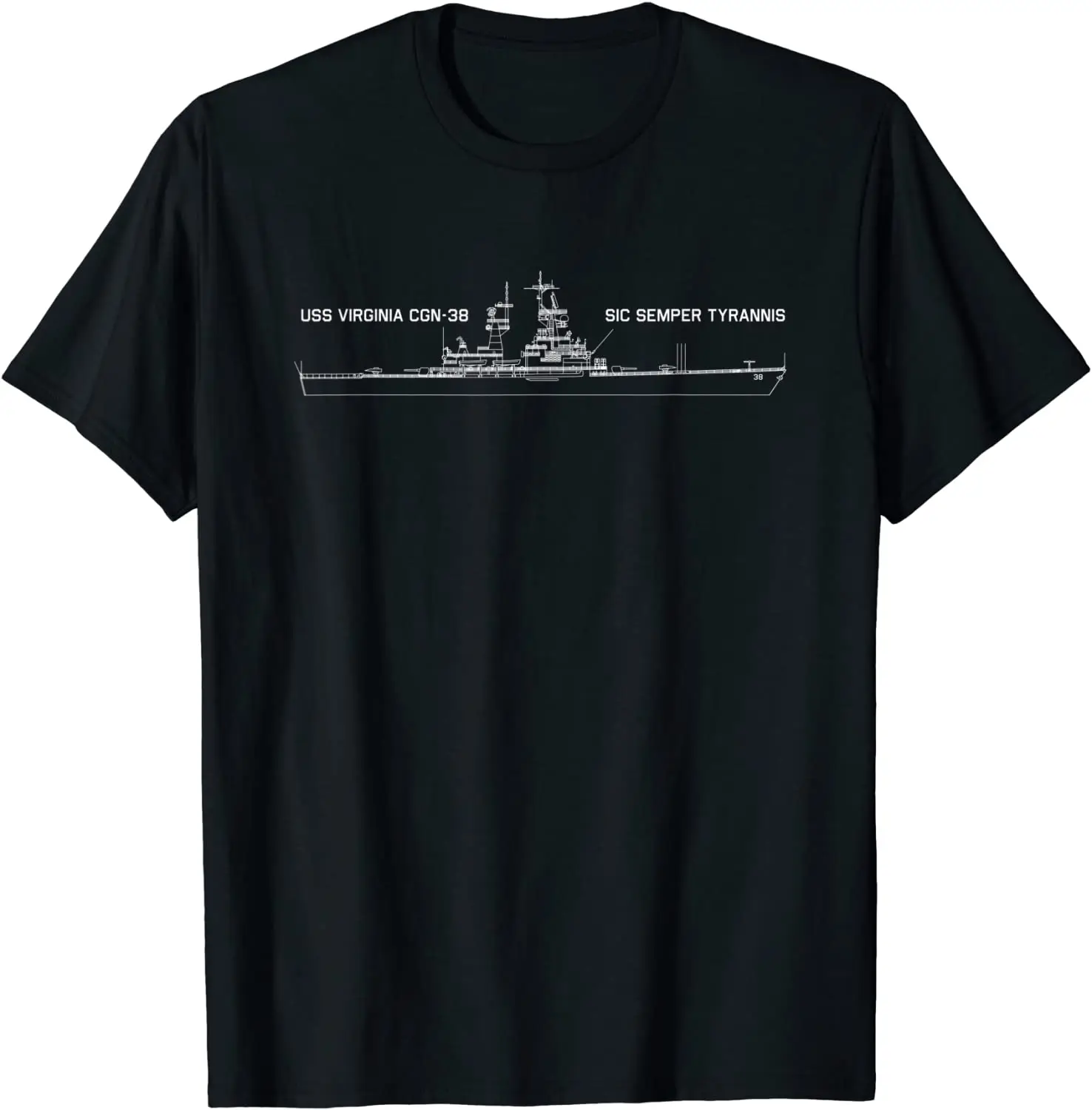 USS Virginia CGN-38 Guided Missile Cruiser Blueprint T Shirt. Short Sleeve 100% Cotton Casual T-shirts Loose Top Size S-3XL
USS Virginia CGN-38 Guided Missile Cruiser Blueprint T Shirt. Short Sleeve 100% Cotton Casual T-shirts Loose Top Size S-3XL