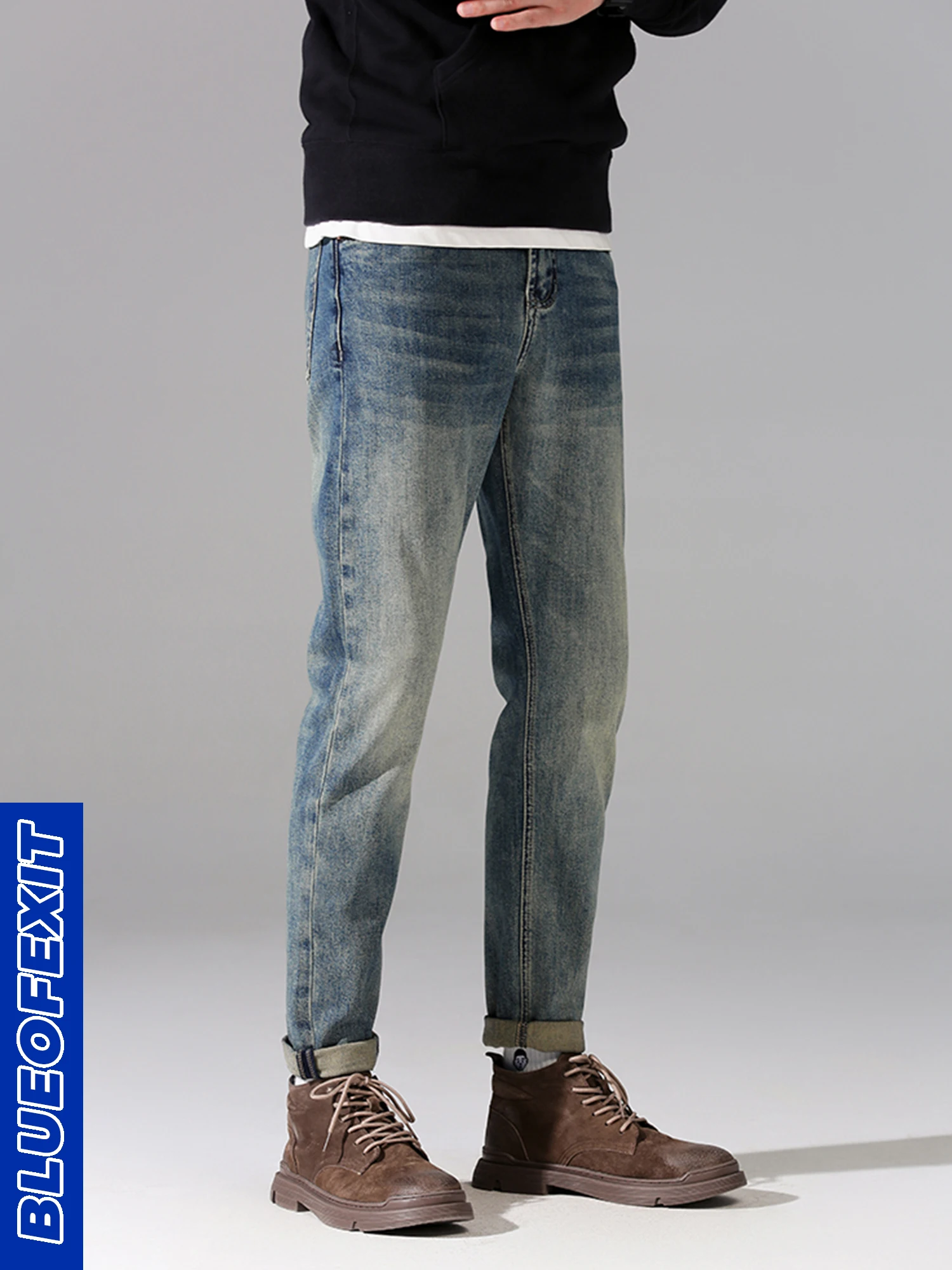 BLUEOFEXIT high street retro washed Men's jeans 2022 The New Korean version trend Slim fit pencil pants
BLUEOFEXIT high street retro washed Men's jeans 2022 The New Korean version trend Slim fit pencil pants