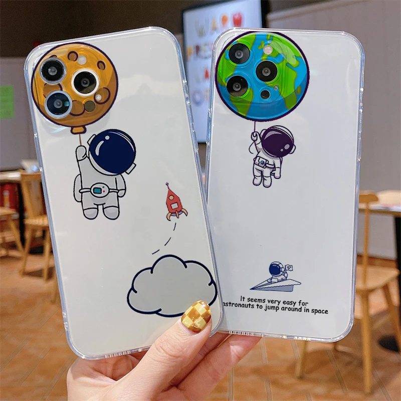 Spaceship Astronaut Phone Case For iPhone 11 12 13 Pro MAX 6 6S 7 8 Plus XS 12 13 Mini X XR SE 2020 Soft Coque Funda Carcasa
Spaceship Astronaut Phone Case For iPhone 11 12 13 Pro MAX 6 6S 7 8 Plus XS 12 13 Mini X XR SE 2020 Soft Coque Funda Carcasa