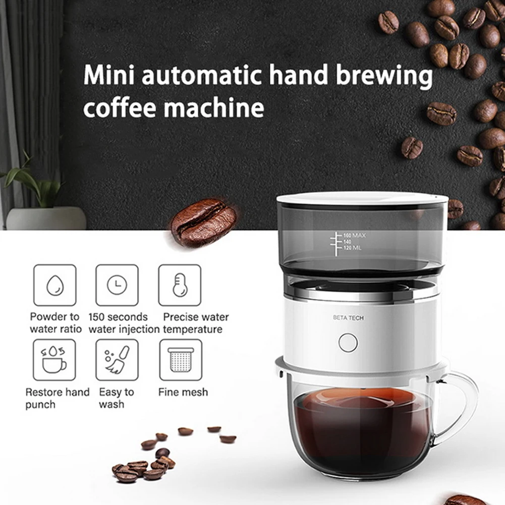 

Mini Drip Coffee Pot Automatic Hand Brewing Coffee Maker Portable Coffee Brewer Espresso Machine For Outdoor Coffeeware