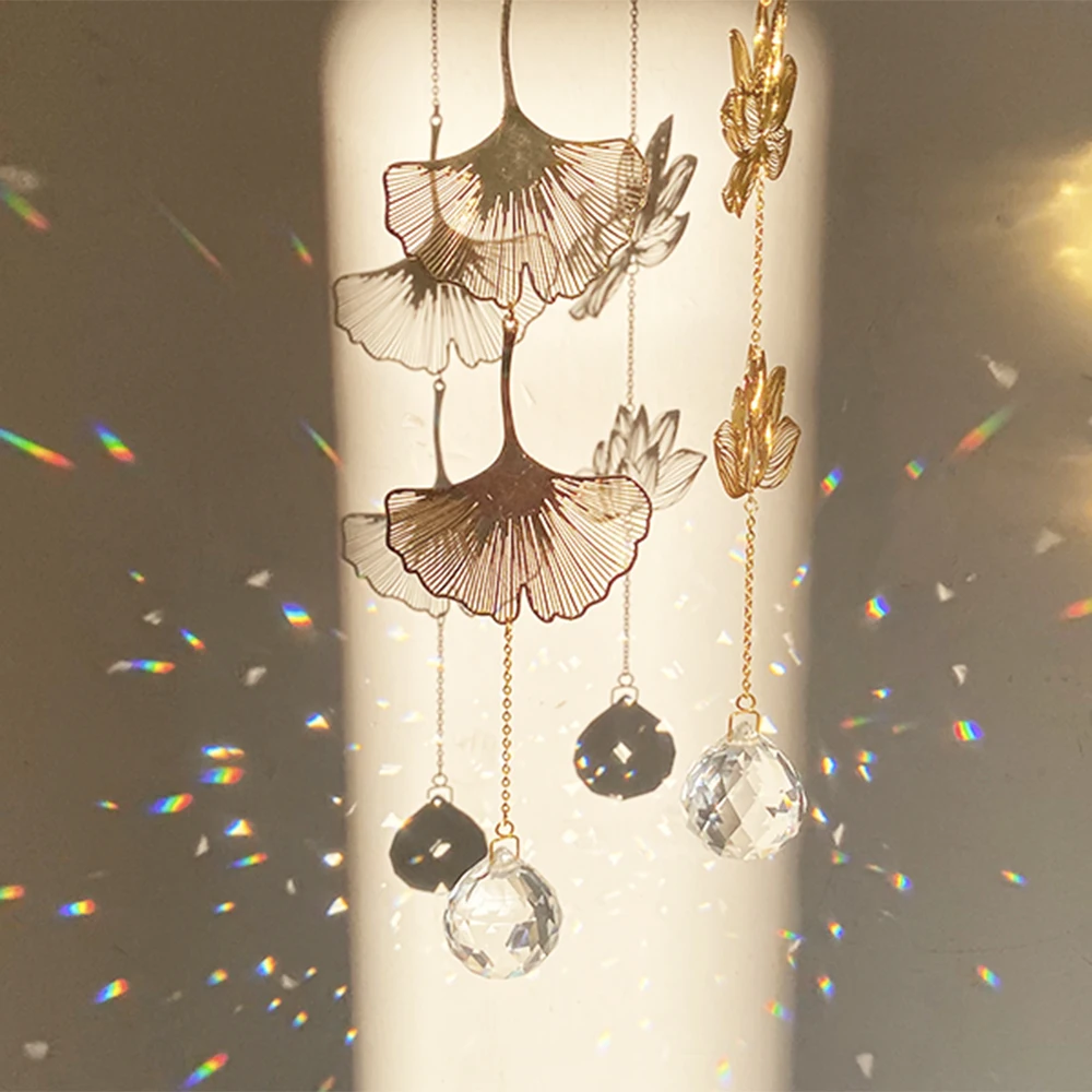 Crystal Prism Sun Catcher Hanging Decoration Lotus amp Ginkgo Leaf Pendant Rainbow Chaser Home Garden Boho Window Art Dream Gift
Crystal Prism Sun Catcher Hanging Decoration Lotus amp Ginkgo Leaf Pendant Rainbow Chaser Home Garden Boho Window Art Dream Gift