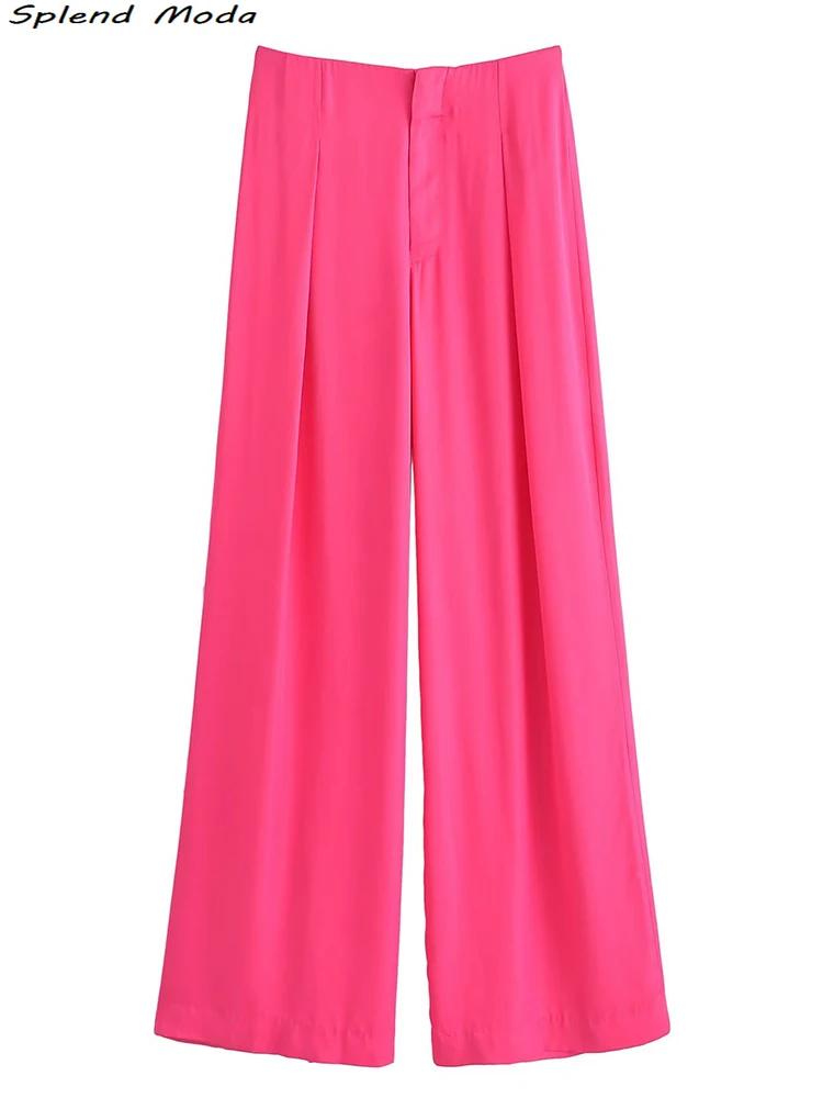 Splend Moda 2022 ZA Women Autumn Fashion Young Style Solid High Waist Straight Long Pants Streetwear Chic Folds Trousers Female
Splend Moda 2022 ZA Women Autumn Fashion Young Style Solid High Waist Straight Long Pants Streetwear Chic Folds Trousers Female