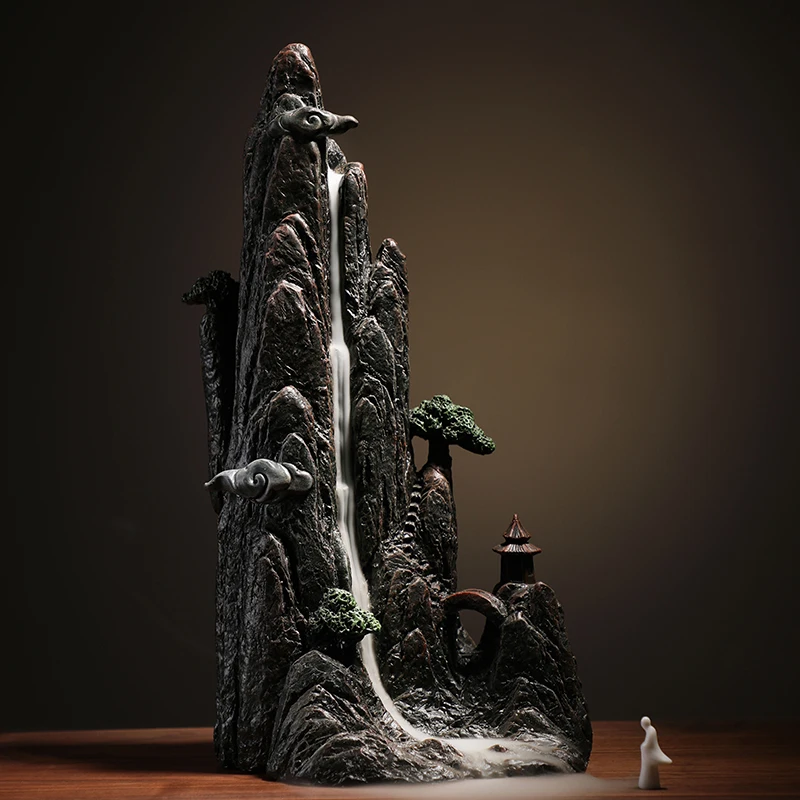 House Luxury Incense Burners Waterfall Temple Decor Backflow Incense Holder Incensos Incenso Bruciatore Ramadan Decoration 2023
House Luxury Incense Burners Waterfall Temple Decor Backflow Incense Holder Incensos Incenso Bruciatore Ramadan Decoration 2023