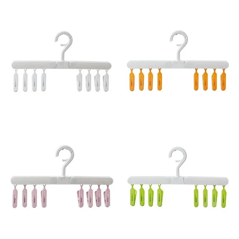 4PCS Folding Clothes Hanger Clip Portable Hanger For Travel And Multi-Functional Clothes Drying Storage
4PCS Folding Clothes Hanger Clip Portable Hanger For Travel And Multi-Functional Clothes Drying Storage