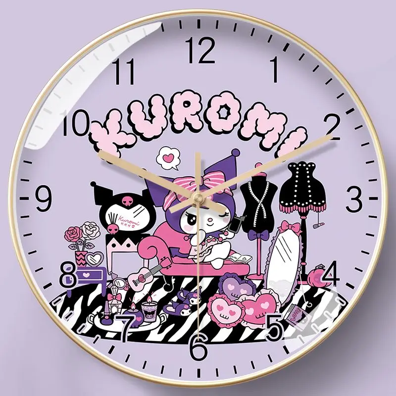 Cute Sanrio Wall Clock Kuromi Child Cartoon Anime Round Quartz Clock 8 10 12 Inch Bedroom Study Living Room Clock Home Decor
Cute Sanrio Wall Clock Kuromi Child Cartoon Anime Round Quartz Clock 8 10 12 Inch Bedroom Study Living Room Clock Home Decor