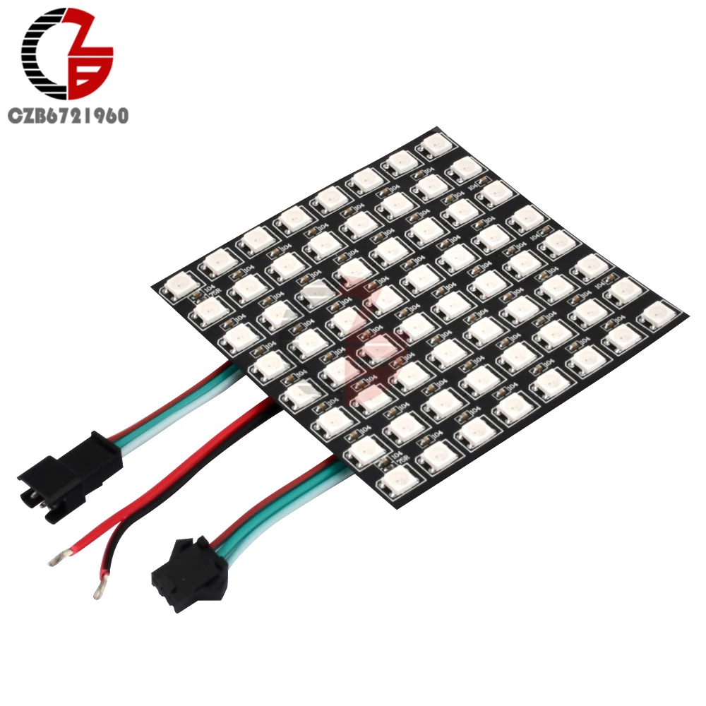 Цифровая Гибкая индивидуально Адресуемая панель WS2812B RGB Φ WS2812 8x8 16x16 8x32, модуль, матричный экран, 5 в постоянного тока, системная плата
Цифровая Гибкая индивидуально Адресуемая панель WS2812B RGB Φ WS2812 8x8 16x16 8x32, модуль, матричный экран, 5 в постоянного тока, системная плата
