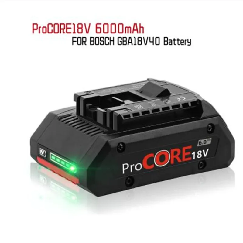 Улучшенная литий-ионная батарея 18 в 6000 мАч для Procore1600A016GB для Bosch, 18-вольтовая беспроводная дрель для электроинструмента, 21700CellsBuilt-in
Улучшенная литий-ионная батарея 18 в 6000 мАч для Procore1600A016GB для Bosch, 18-вольтовая беспроводная дрель для электроинструмента, 21700CellsBuilt-in