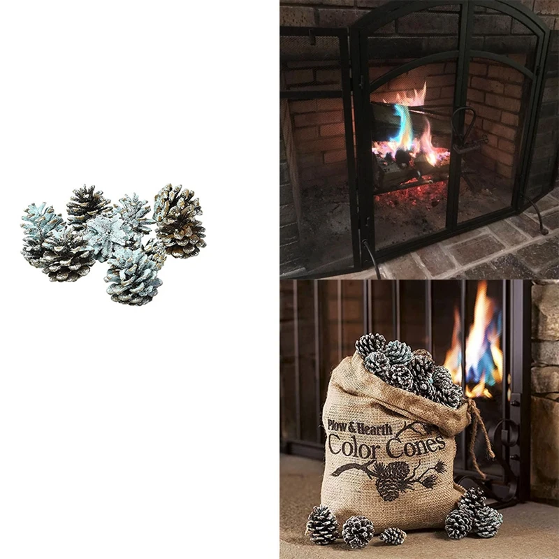 GTBL Burning Fireplace Pine Cones Wood Burning Accessories, Fireplace, Campfire, Fire Pit Blue And Green Colored
GTBL Burning Fireplace Pine Cones Wood Burning Accessories, Fireplace, Campfire, Fire Pit Blue And Green Colored