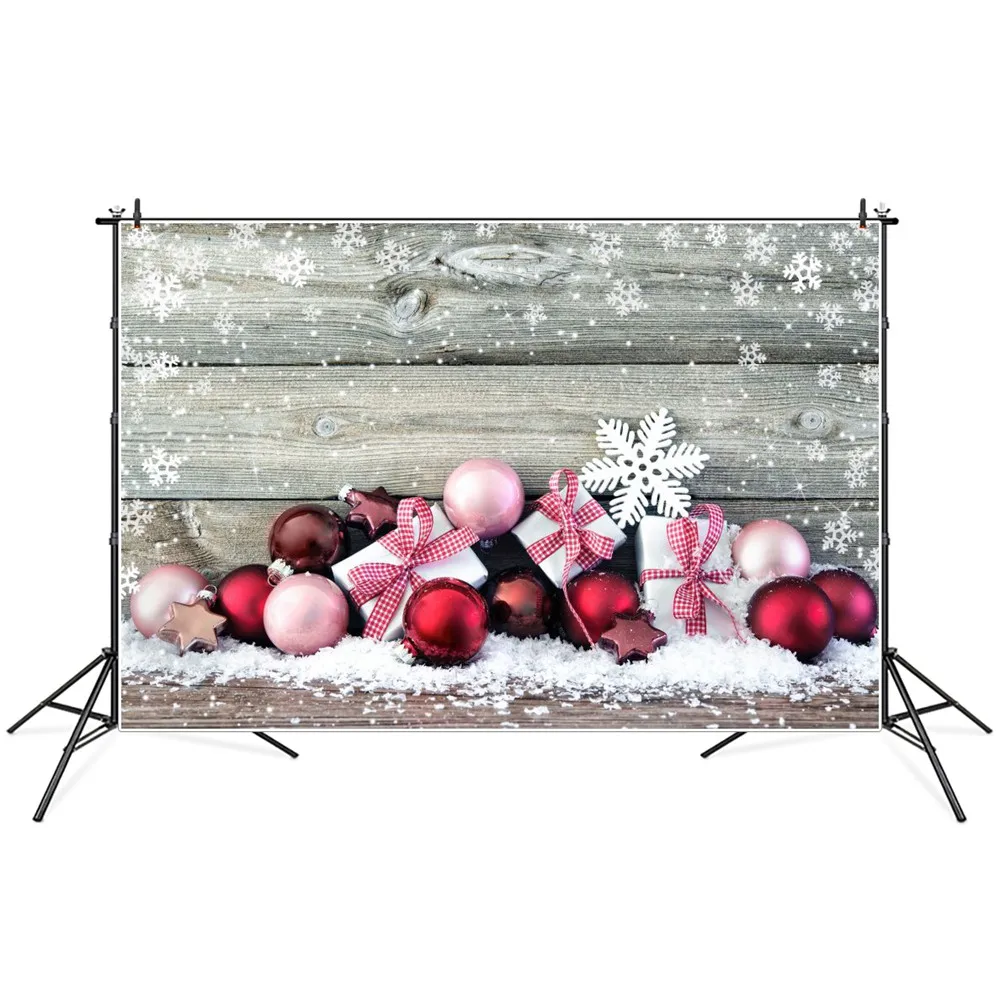 Snowflake Gifts Balls Christmas Wooden Planks Photography Backdrops Banner Custom Baby Party Decoration Photo Booth Backgrounds
Snowflake Gifts Balls Christmas Wooden Planks Photography Backdrops Banner Custom Baby Party Decoration Photo Booth Backgrounds