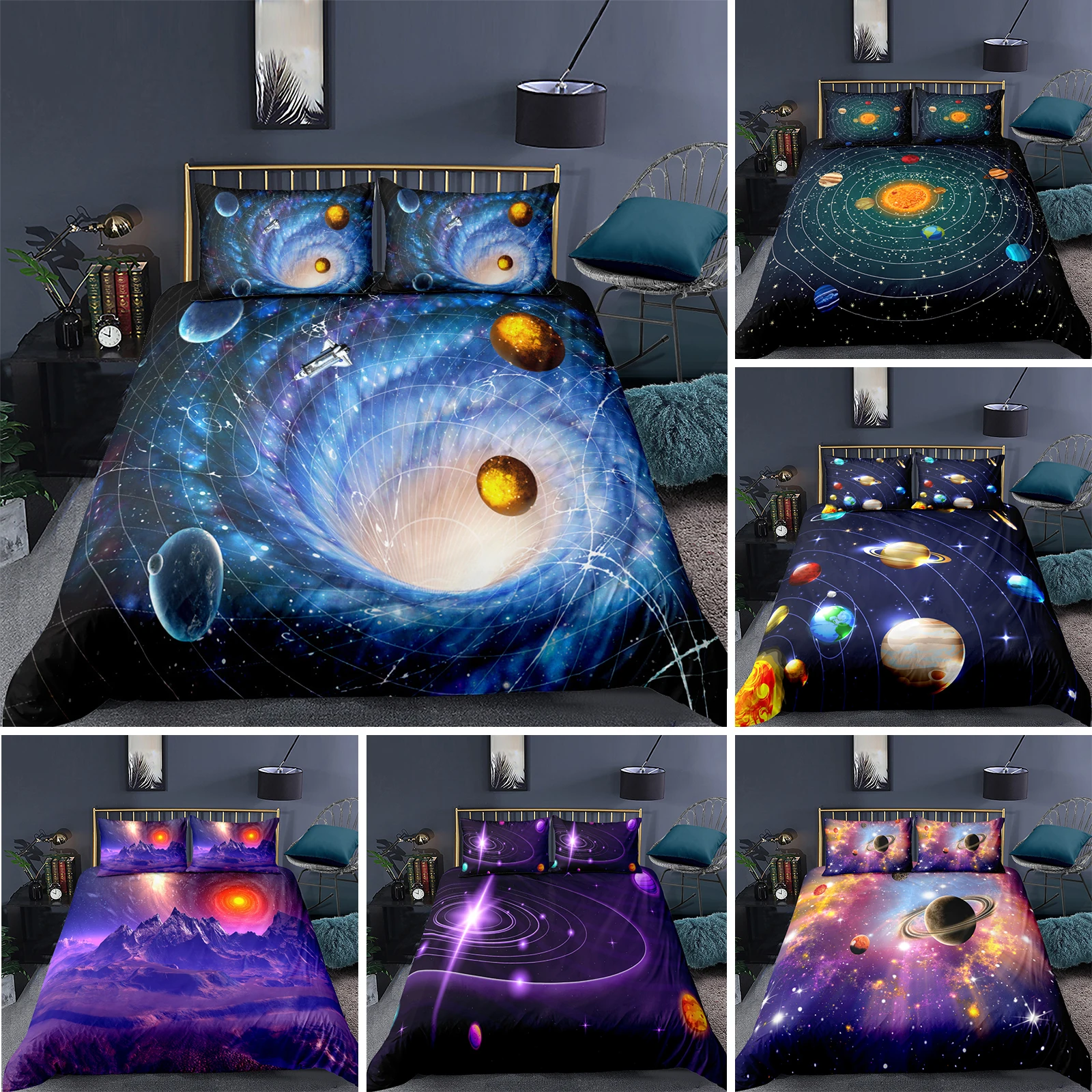 Starry Sky Galaxy Duvet Cover Outer Space Bedding Set For Boys Girls Teen Microfiber Cosmos Solar System Planet Comforter Cover
Starry Sky Galaxy Duvet Cover Outer Space Bedding Set For Boys Girls Teen Microfiber Cosmos Solar System Planet Comforter Cover