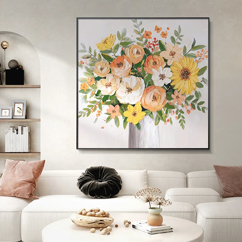 OQ100% Hand Painted New Textured Abstract Flower Oil Painting Home Morden Wall Art Canvas Picture Living Room Decorative Unframe
OQ100% Hand Painted New Textured Abstract Flower Oil Painting Home Morden Wall Art Canvas Picture Living Room Decorative Unframe