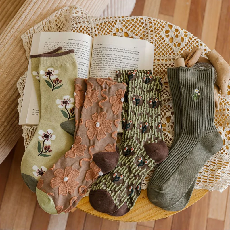 Vintage Socks Women Japanese Fashion Retro Harajuku Style Floral Printed Embroidery Long Sock Gothic Lolita Accessories Calcetas
Vintage Socks Women Japanese Fashion Retro Harajuku Style Floral Printed Embroidery Long Sock Gothic Lolita Accessories Calcetas