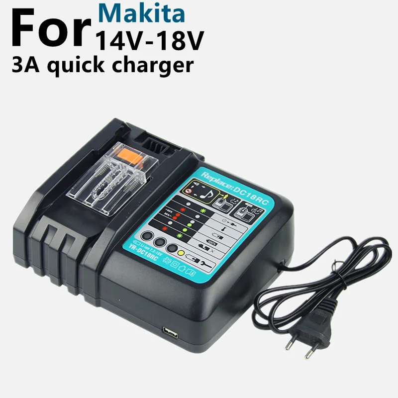 Lithium-ion Power Tools Battery Charger for Makitas14v-18v Cordless Drill Charger for Makitas power tools
Lithium-ion Power Tools Battery Charger for Makitas14v-18v Cordless Drill Charger for Makitas power tools