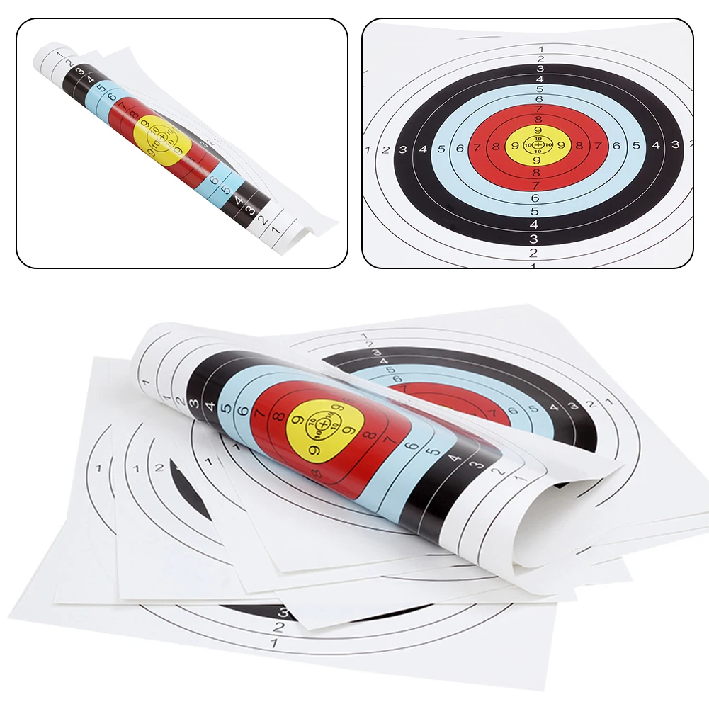 Brand New Circle Target Paper Archery Paper Size 40*40cm Ten Ring Diameter 3cm Thick Coated Paper Easy To Carry
Brand New Circle Target Paper Archery Paper Size 40*40cm Ten Ring Diameter 3cm Thick Coated Paper Easy To Carry
