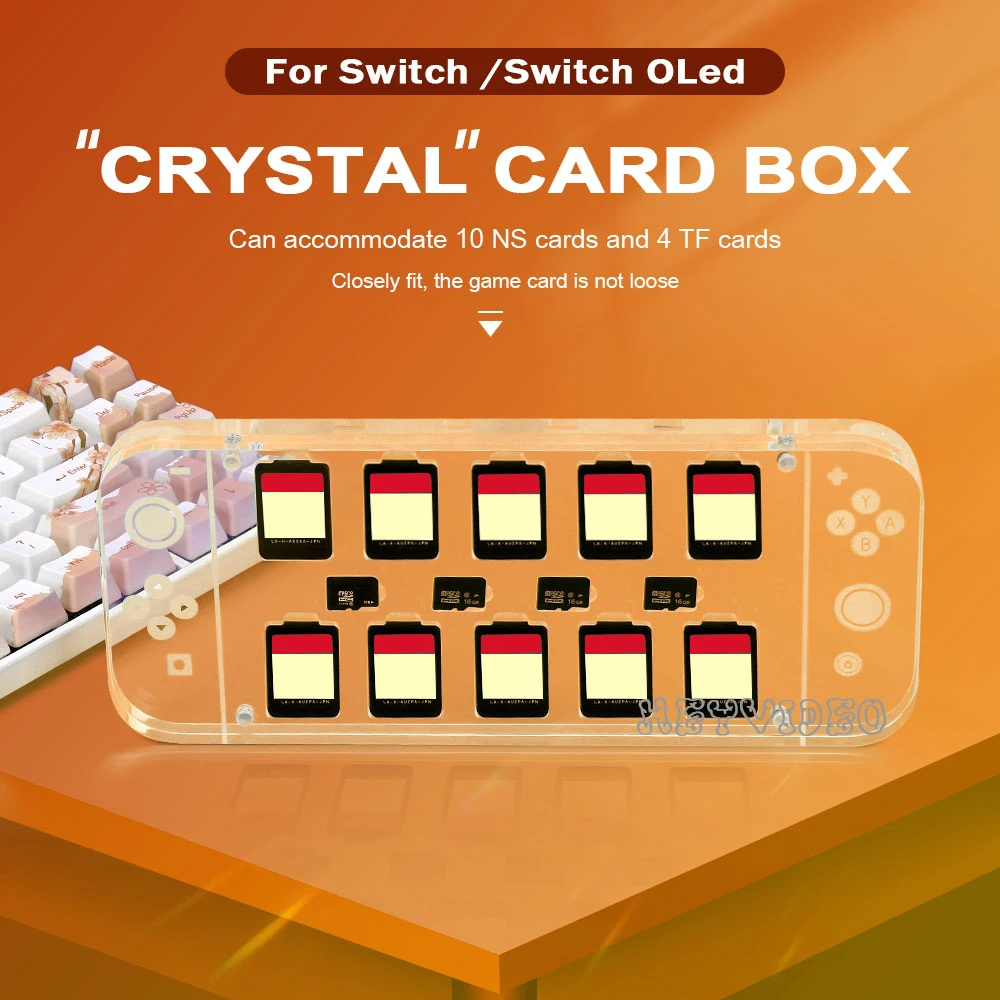 Акриловый прозрачный чехол для игровых карт NS Switch, магнитный Жесткий чехол с 10 слотами для игровых карт, подставка для переключателя Oled
Акриловый прозрачный чехол для игровых карт NS Switch, магнитный Жесткий чехол с 10 слотами для игровых карт, подставка для переключателя Oled