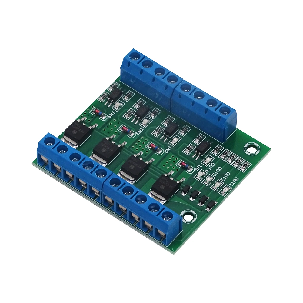 MOS FET 4 Channel Pulse Trigger Switch Controller Board PWM Optocoupler Opto-isolator Driver Board for Motor LED Light
MOS FET 4 Channel Pulse Trigger Switch Controller Board PWM Optocoupler Opto-isolator Driver Board for Motor LED Light