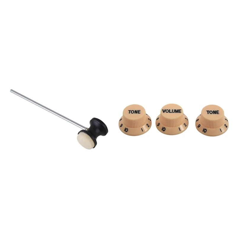 1 Set Cream Dark Blue Font Volume Tone Guitar Control Knobs & 1 Pcs Shaft Black Drum Pedal Bass Drum Beater
1 Set Cream Dark Blue Font Volume Tone Guitar Control Knobs & 1 Pcs Shaft Black Drum Pedal Bass Drum Beater