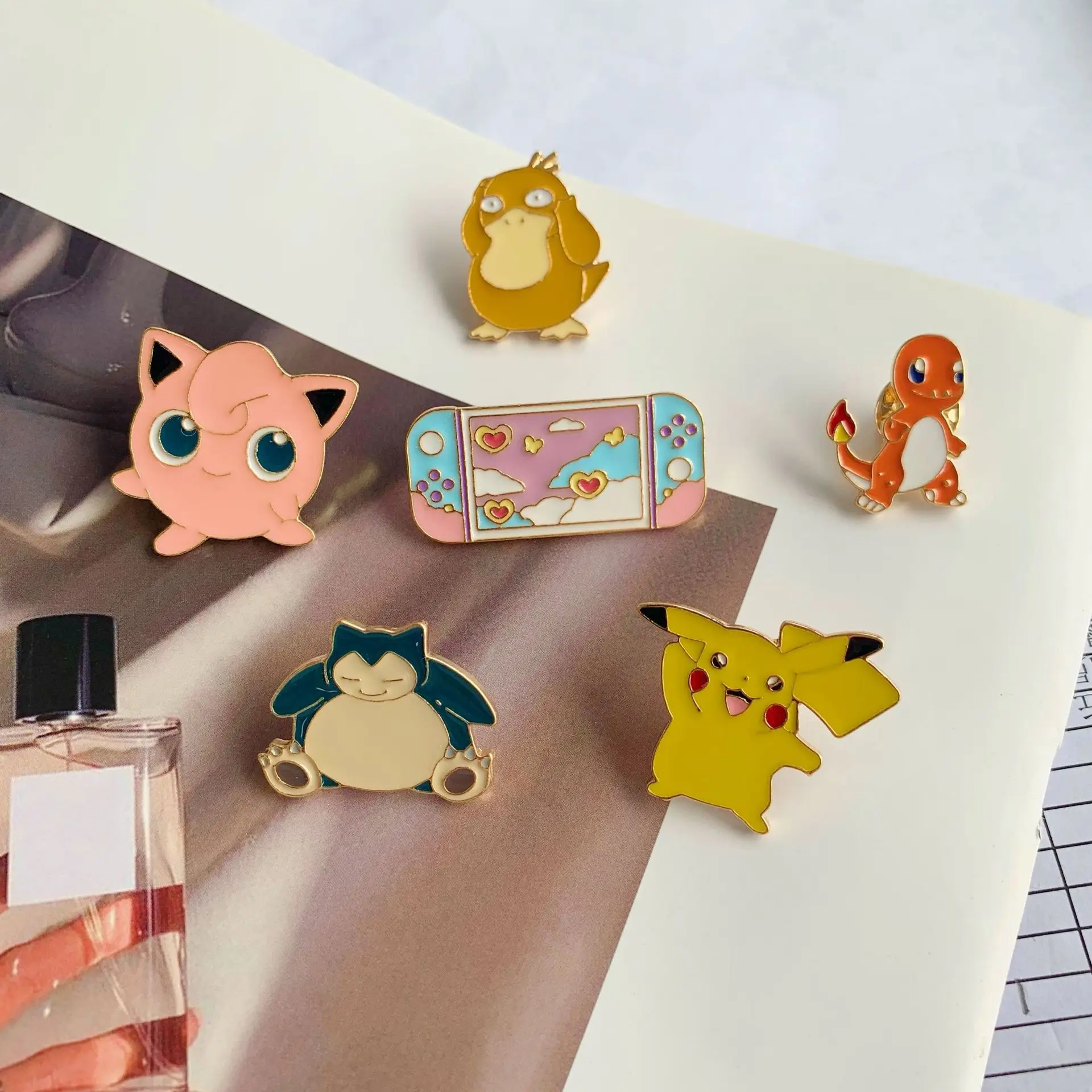 Pokemon Cartoon Brooch Ins Tide Personality Game Console Medal Bag Decoration Psyduck Pin Badge Pikachu Cute Jewelry Badge
Pokemon Cartoon Brooch Ins Tide Personality Game Console Medal Bag Decoration Psyduck Pin Badge Pikachu Cute Jewelry Badge