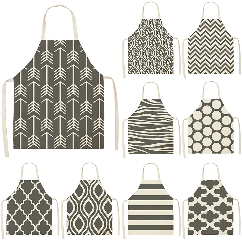 New Hot Sale Gray Geometric Pattern Kitchen Sleeveless Apron Cotton Linen Bib Household Lady Cleaning Household Cooking Apron
New Hot Sale Gray Geometric Pattern Kitchen Sleeveless Apron Cotton Linen Bib Household Lady Cleaning Household Cooking Apron