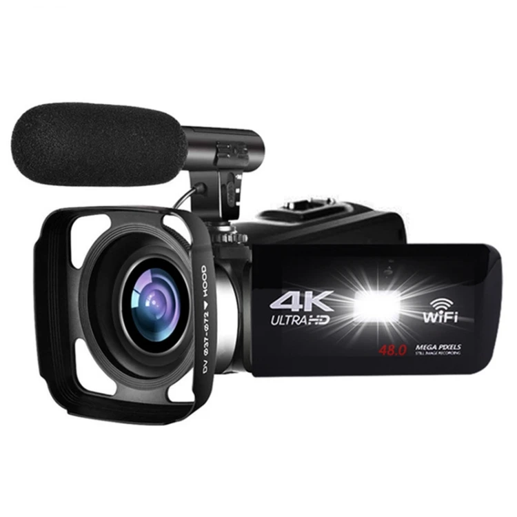 4K HD Night Vision 48MP Home WiFi Live Camcorder with Hood and Microphone DV Digital Camera
4K HD Night Vision 48MP Home WiFi Live Camcorder with Hood and Microphone DV Digital Camera