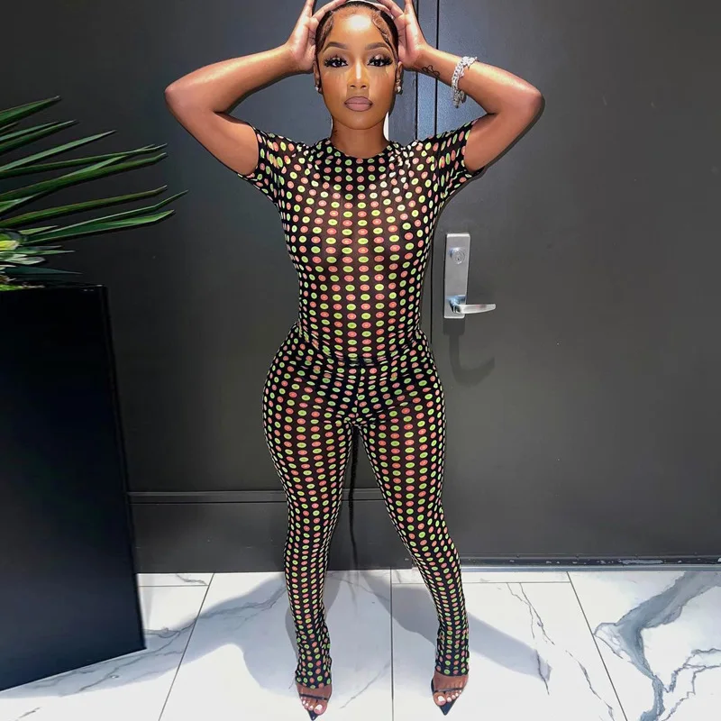 Women Clothing 2023 Summer New Printed Short-Sleeved Top Slim Fit Skinny Pants Suit Dot O Neck Long Pants
Women Clothing 2023 Summer New Printed Short-Sleeved Top Slim Fit Skinny Pants Suit Dot O Neck Long Pants