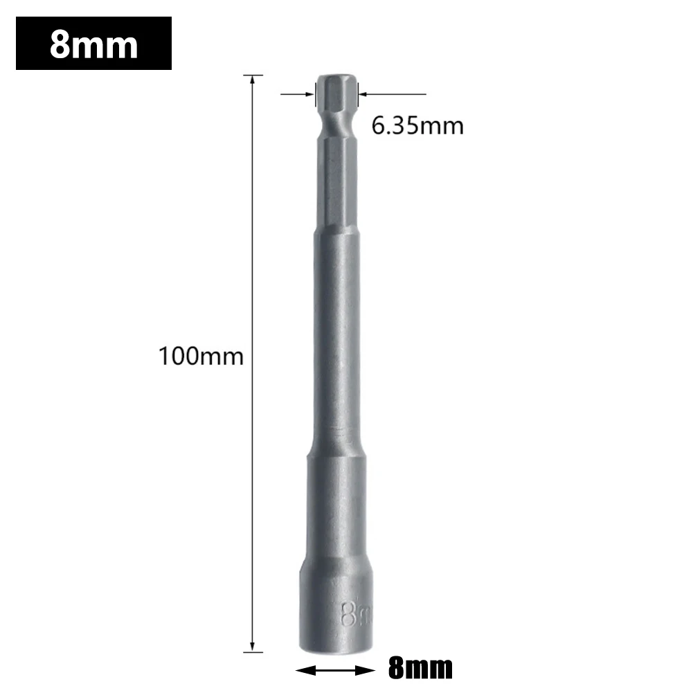 3 Piece Chrome Vanadium Steel Hexagon Nut Driver Drill Bit Socket Wrench Set Magnetic Extension Sleeve 100mm Length
3 Piece Chrome Vanadium Steel Hexagon Nut Driver Drill Bit Socket Wrench Set Magnetic Extension Sleeve 100mm Length