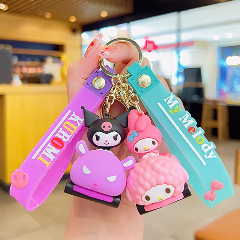 Wholesale Sanrio Keychain Kuromi Cinnamoroll My Melody Hello Kitty Car Keyring Doll Car Styling Backpack Pendant Kids Gifts Toys
Wholesale Sanrio Keychain Kuromi Cinnamoroll My Melody Hello Kitty Car Keyring Doll Car Styling Backpack Pendant Kids Gifts Toys