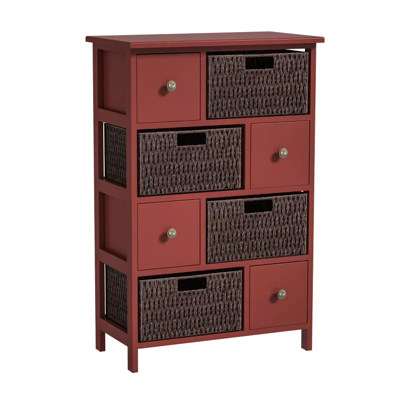 Storage Cabinet, Accent Cabinet, with 4 Drawers and 4 Baskets , for Kitchen/Dining/Entrance/Bedroom (red)
Storage Cabinet, Accent Cabinet, with 4 Drawers and 4 Baskets , for Kitchen/Dining/Entrance/Bedroom (red)