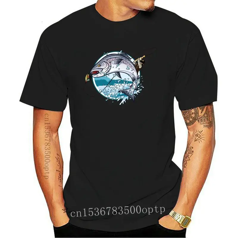 Camiseta Unisex con estampado de Fisherman is Pulling Fishing Rod, mientras salpica el salmón, Catch Baite, novedad
Camiseta Unisex con estampado de Fisherman is Pulling Fishing Rod, mientras salpica el salmón, Catch Baite, novedad