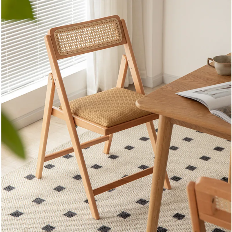 Retro Wood Chairs For Kitchen High Elastic Sponge Dining Chairs Convenient Folding Restaurant Chair Rattan Back Home Furniture
Retro Wood Chairs For Kitchen High Elastic Sponge Dining Chairs Convenient Folding Restaurant Chair Rattan Back Home Furniture