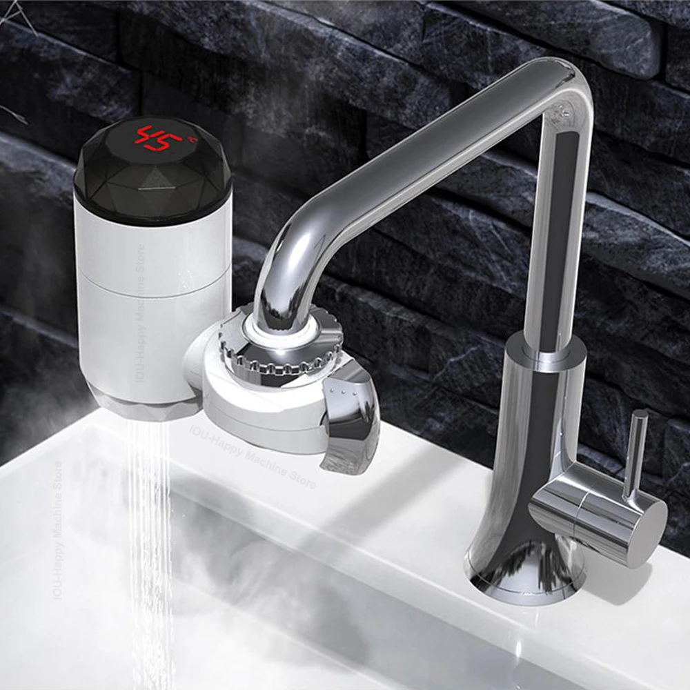 Kitchen Electric Water Heater Tap Quick Install Instant Hot Water Faucet Cold Heating Faucet Tankless Instantaneous Water Heater
Kitchen Electric Water Heater Tap Quick Install Instant Hot Water Faucet Cold Heating Faucet Tankless Instantaneous Water Heater