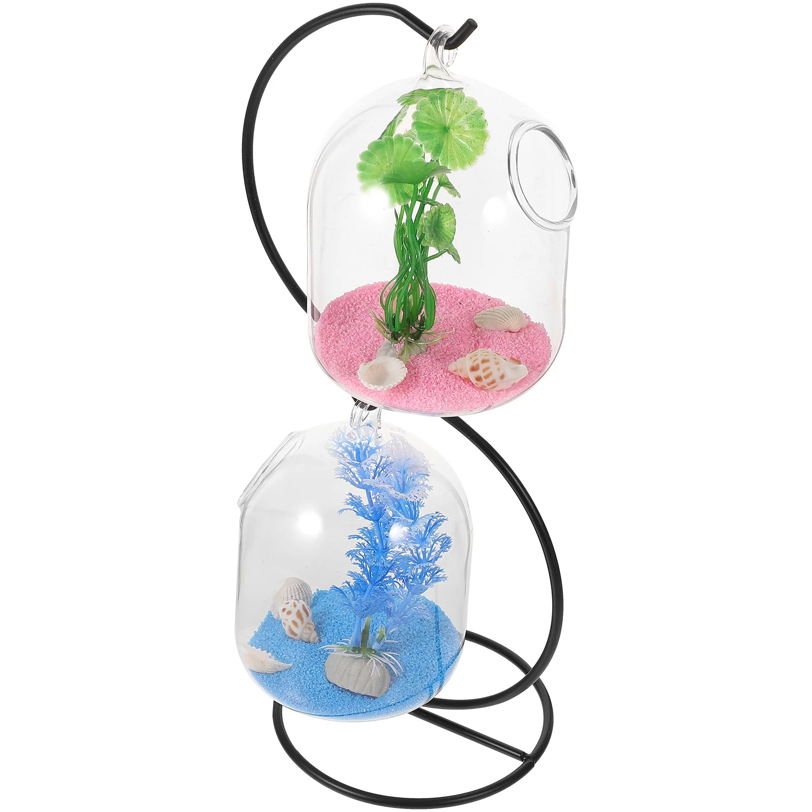 1 Set Decorative Hanging Glass Fish Tank with Creative Iron Holder Betta Fish Hanging Bowl Fish Tank for Home
1 Set Decorative Hanging Glass Fish Tank with Creative Iron Holder Betta Fish Hanging Bowl Fish Tank for Home