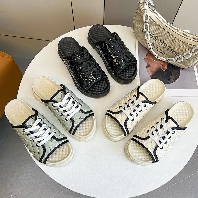 Spring and Autumn New Fashion Half Drag Casual Mesh Sandals Thick Bottom Medium Heels Casual Women's Shoes
Spring and Autumn New Fashion Half Drag Casual Mesh Sandals Thick Bottom Medium Heels Casual Women's Shoes
