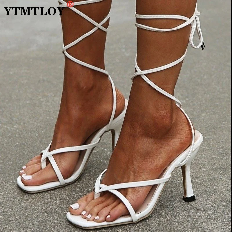New Summer Fashion Lace Up Design Women Sandals PU Ankle Cross Strap Sandals 10CM High Heels Ladies Sandals Open Toe Shoes
New Summer Fashion Lace Up Design Women Sandals PU Ankle Cross Strap Sandals 10CM High Heels Ladies Sandals Open Toe Shoes