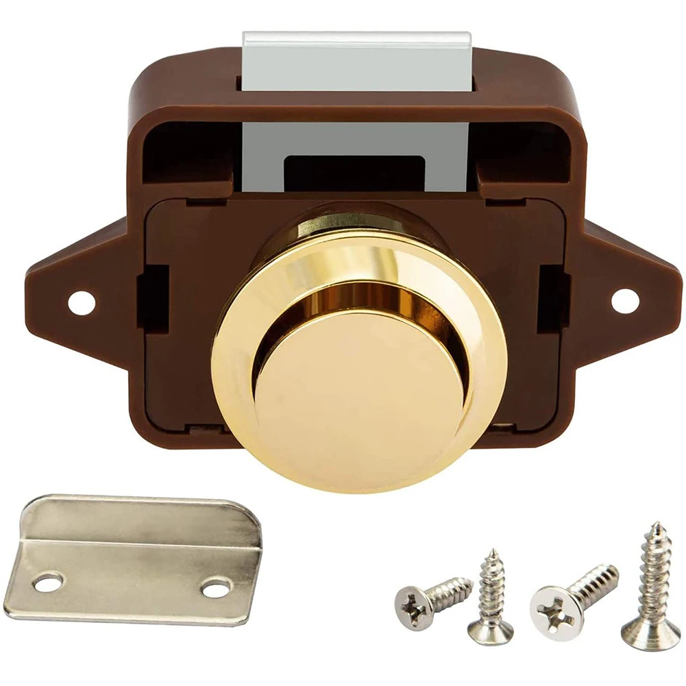 Push Button Catch Lock Cupboard Door Zinc Alloy Motorhome Cabinet Caravan Latch Knob Cut Hole 26mm/1.02in For 15mm-18mm Door
Push Button Catch Lock Cupboard Door Zinc Alloy Motorhome Cabinet Caravan Latch Knob Cut Hole 26mm/1.02in For 15mm-18mm Door