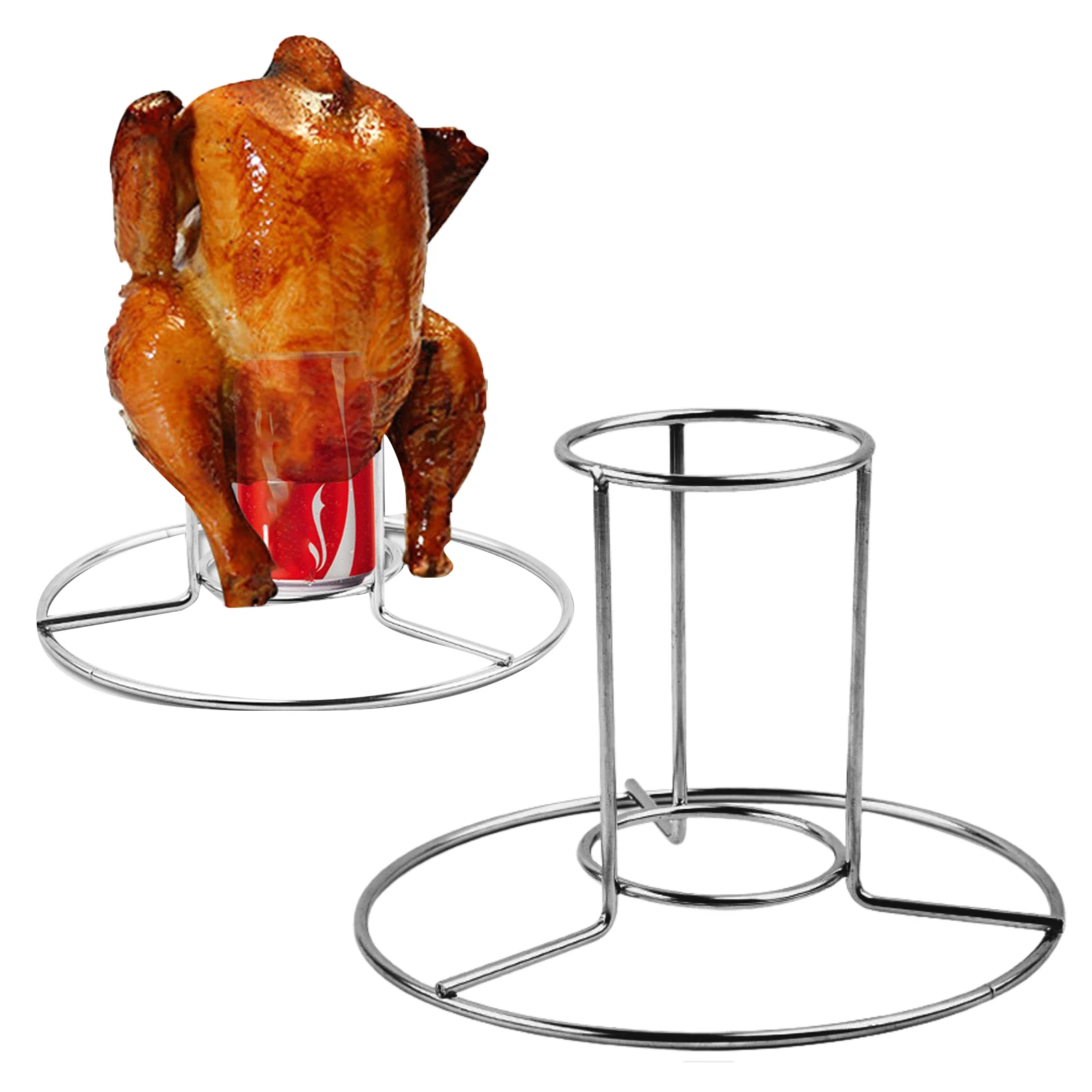 

Chicken Roaster Rack Beer Can Chicken Turkey Roaster BBQ Grill Rack Stand Holder Tray Beercan Chicken Rack Barbeque Tools