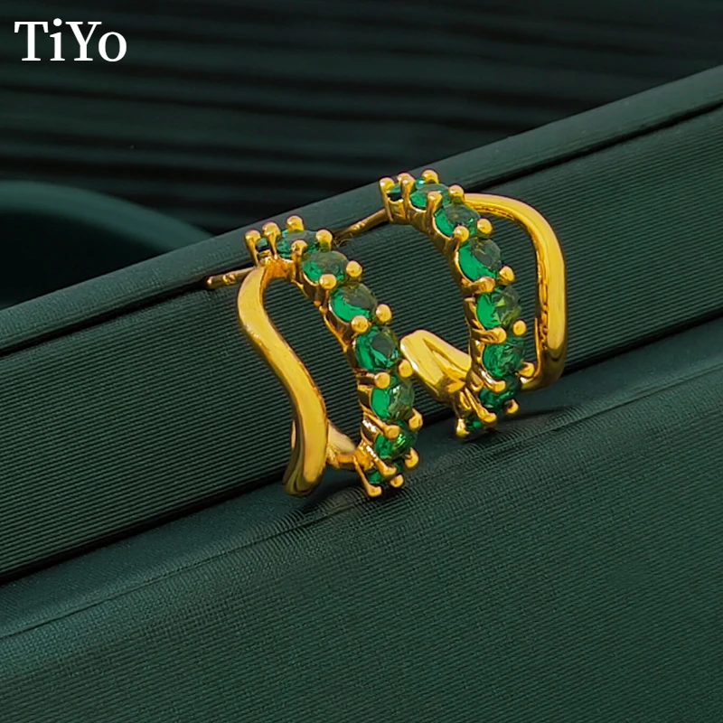 Fashion Jewelry 925 Silver Needle Vintage Temperament C Type Earrings Personality Fashion Green Zircon Earrings For Women Girl
Fashion Jewelry 925 Silver Needle Vintage Temperament C Type Earrings Personality Fashion Green Zircon Earrings For Women Girl