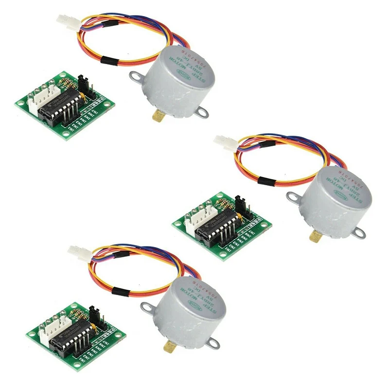 New 3 Sets 5V Stepper Motor 28BYJ-48 With Drive / Test Module Board ULN2003 5 Line Hand Repair Tools Accessories
New 3 Sets 5V Stepper Motor 28BYJ-48 With Drive / Test Module Board ULN2003 5 Line Hand Repair Tools Accessories