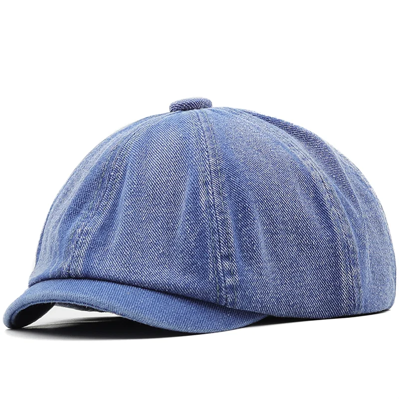 New Cotton Denim Men Berets Summer Vintage Solid Color Octagon Cap Women's French Peaked Caps Gatsby Casual Newsboy Hat
New Cotton Denim Men Berets Summer Vintage Solid Color Octagon Cap Women's French Peaked Caps Gatsby Casual Newsboy Hat