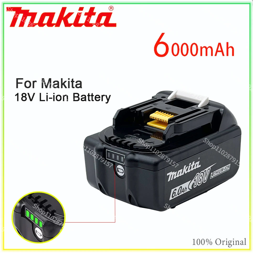 6000mAh 18V Makita Original With LED Li-ion replacement LXT BL1860B BL1860 BL1850 Makita rechargeable power tool battery 6.0Ah
6000mAh 18V Makita Original With LED Li-ion replacement LXT BL1860B BL1860 BL1850 Makita rechargeable power tool battery 6.0Ah