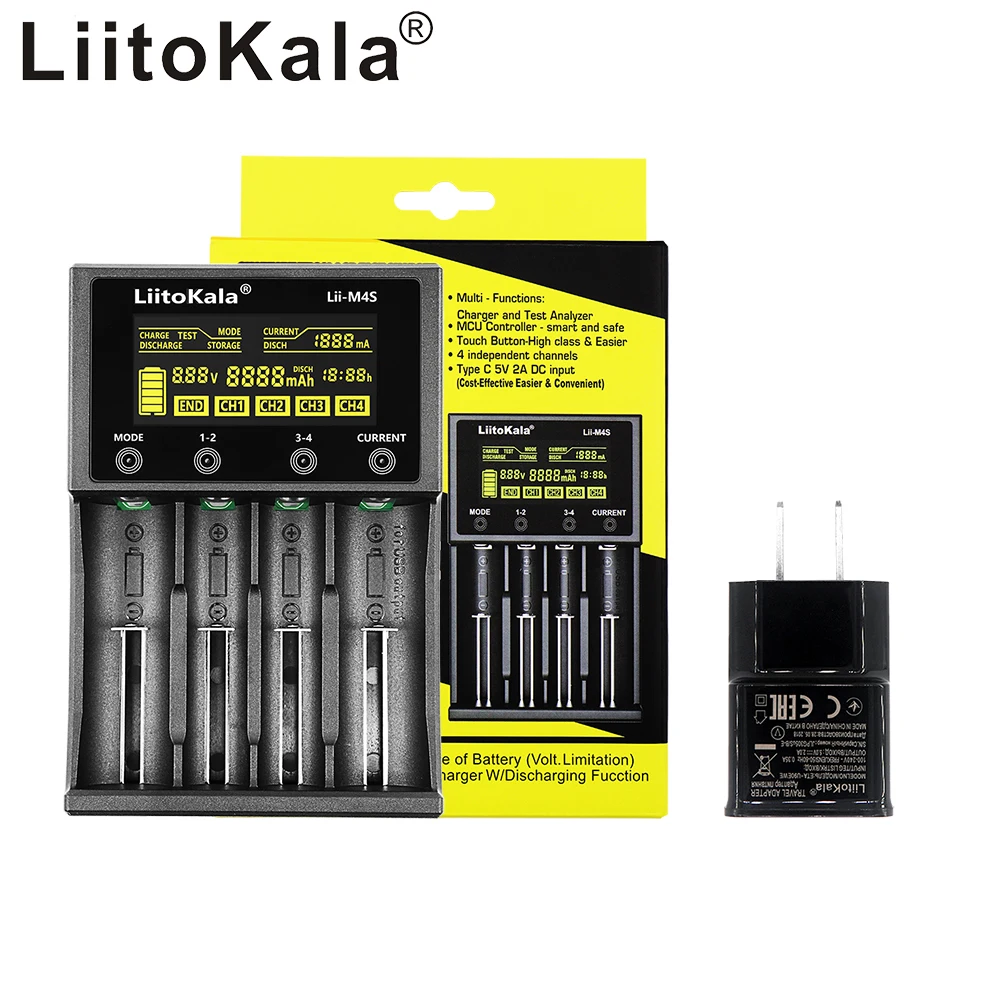 Зарядное устройство LiitoKala для аккумуляторов 21700, 18650, 18350, 26650, RCR123, 16340, 14500 в, 3,7 в, Ni-MH, Ni-Cd, 5 В, 2 А, умное зарядное устройство USB
Зарядное устройство LiitoKala для аккумуляторов 21700, 18650, 18350, 26650, RCR123, 16340, 14500 в, 3,7 в, Ni-MH, Ni-Cd, 5 В, 2 А, умное зарядное устройство USB